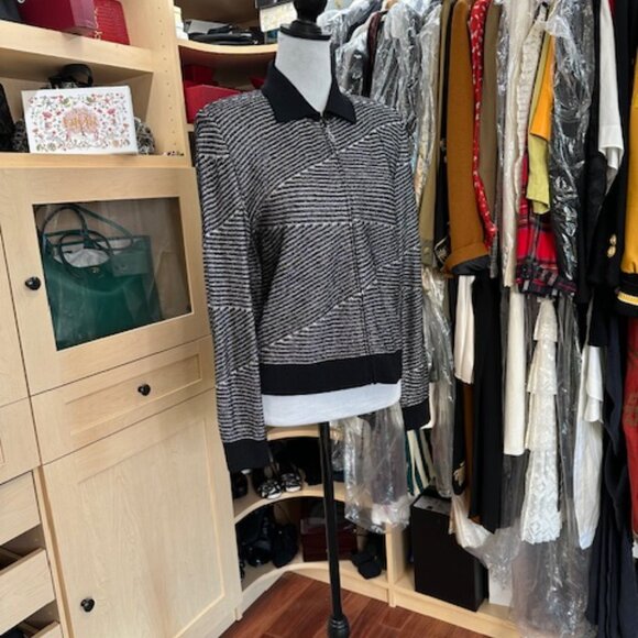 St. John Sport Stripped Size S Evening Jacket - Picture 2 of 8